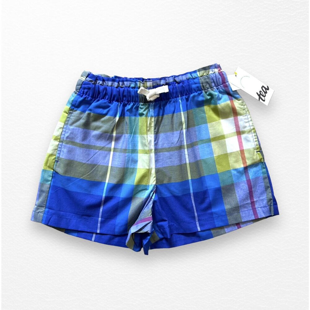 NWT Tea Collection Madras Skipper Shorts, Size 7